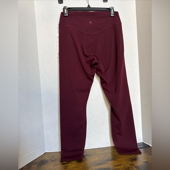 Lululemon Wunder Under Smooth Cover HR Tight 25” Garnet Burgundy Size 10 NWT - Picture 6 of 6